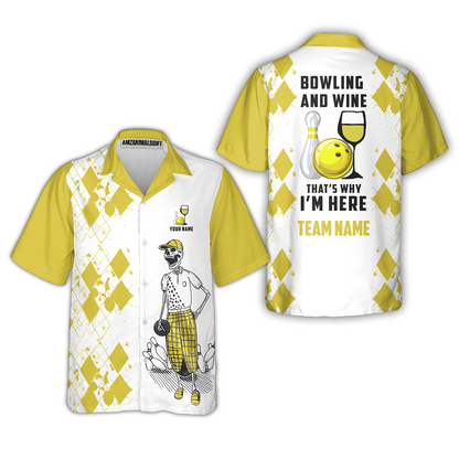 Custom Beer Skull And Bowling Team Jersey Polo Shirts, Bowling Team Uniforms Jerseys, Personalized Name And Team Name