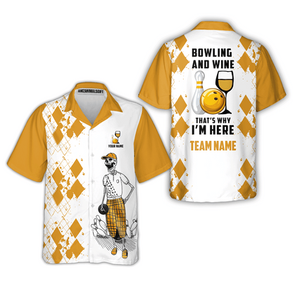 Custom Beer Skull And Bowling Team Jersey Polo Shirts, Bowling Team Uniforms Jerseys, Personalized Name And Team Name