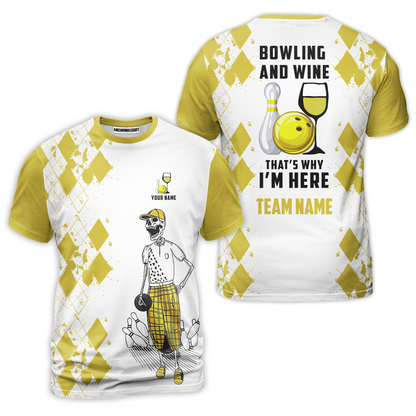 Custom Beer Skull And Bowling Team Jersey Polo Shirts, Bowling Team Uniforms Jerseys, Personalized Name And Team Name