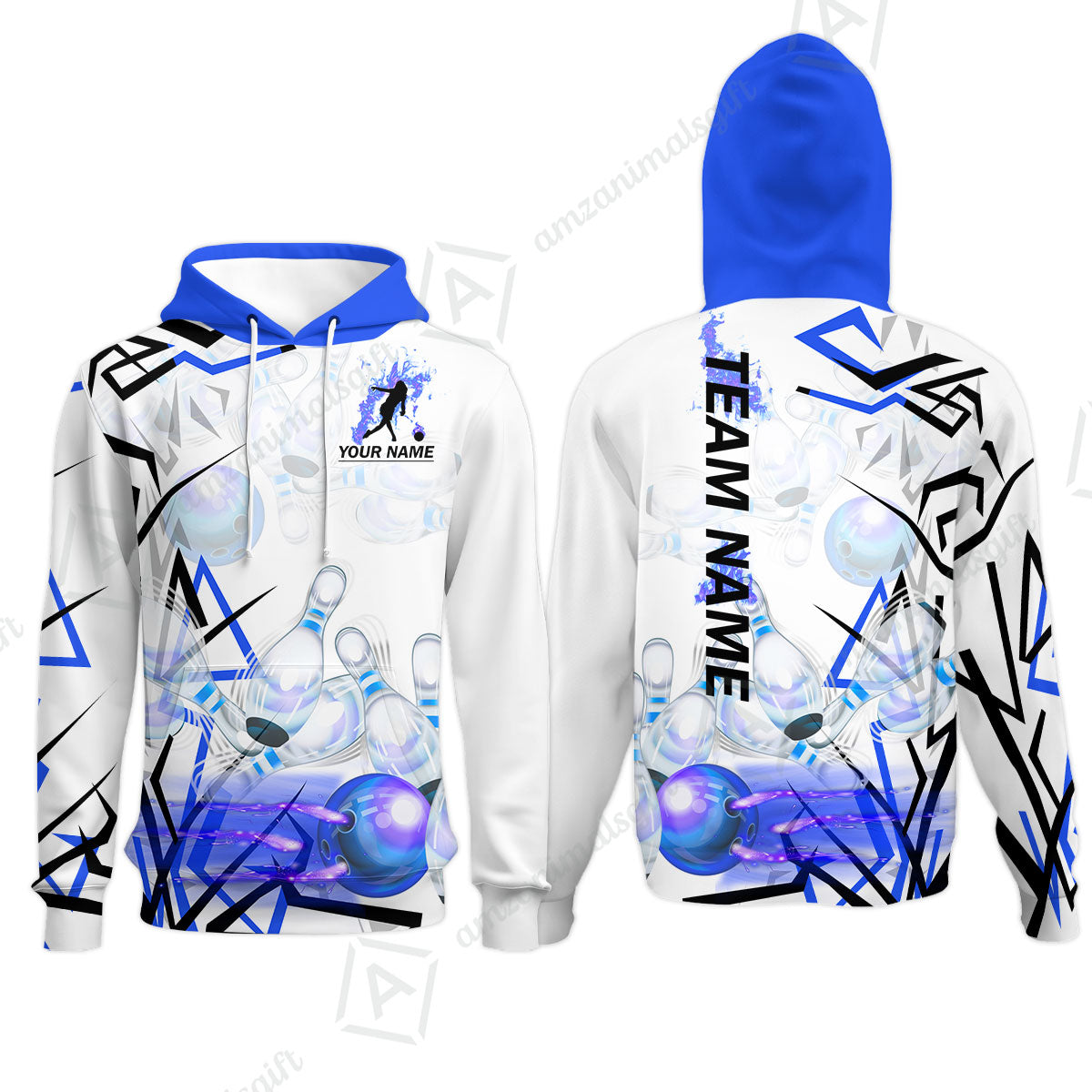 Custom Bowling Team Jerseys Polo Shirts, Personalized 3D Trendy Style Bowling uniforms - Personalized Name And Team Name