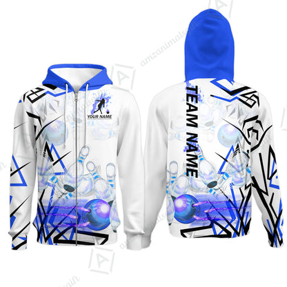 Custom Bowling Team Jerseys Polo Shirts, Personalized 3D Trendy Style Bowling uniforms - Personalized Name And Team Name