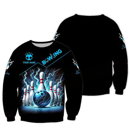 Blue Bowling Ball Electric Sweatshirt
