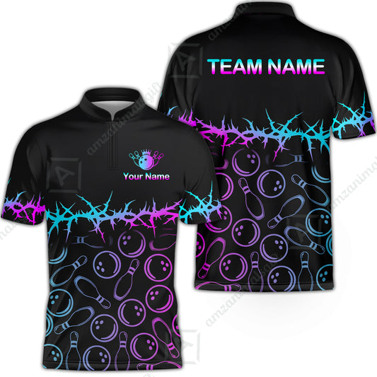 Bowling Jersey||Blue - Purple