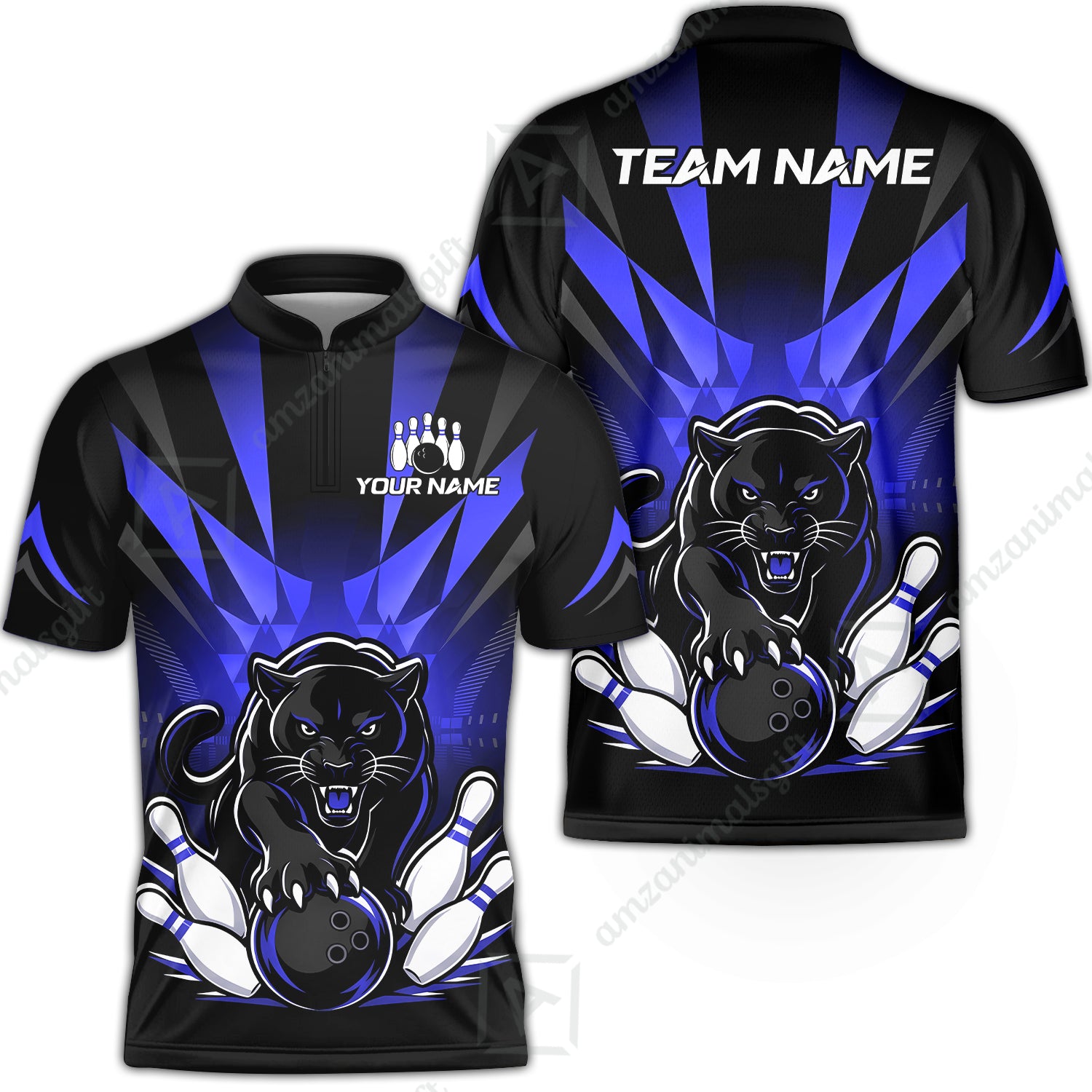 Bowling Jersey||Blue