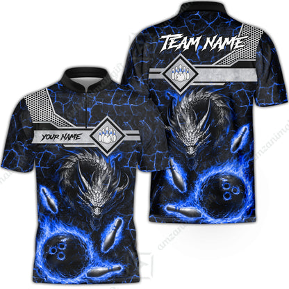 Bowling Jersey||Blue