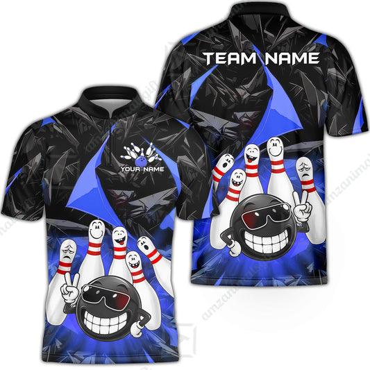 Bowling Jersey||Blue