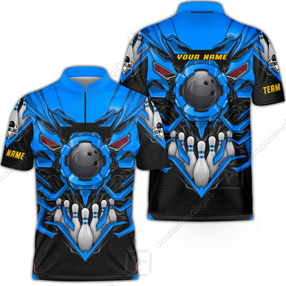 Bowling Jersey||Blue