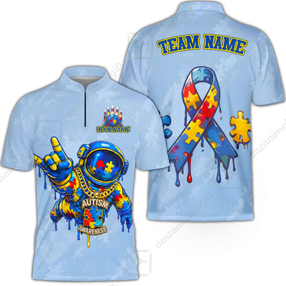 Bowling Jersey||Blue