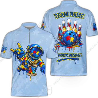 Bowling Jersey||Blue