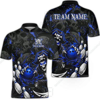 Bowling Jersey||Blue