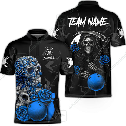 Bowling Jersey||Blue