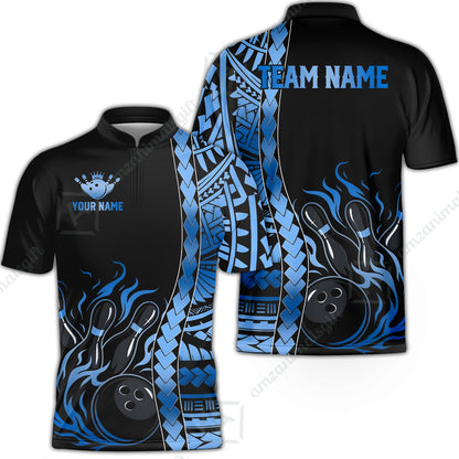 Bowling Jersey||Blue