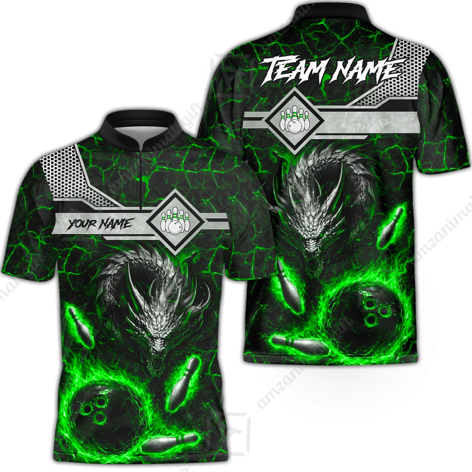 Bowling Jersey||Green