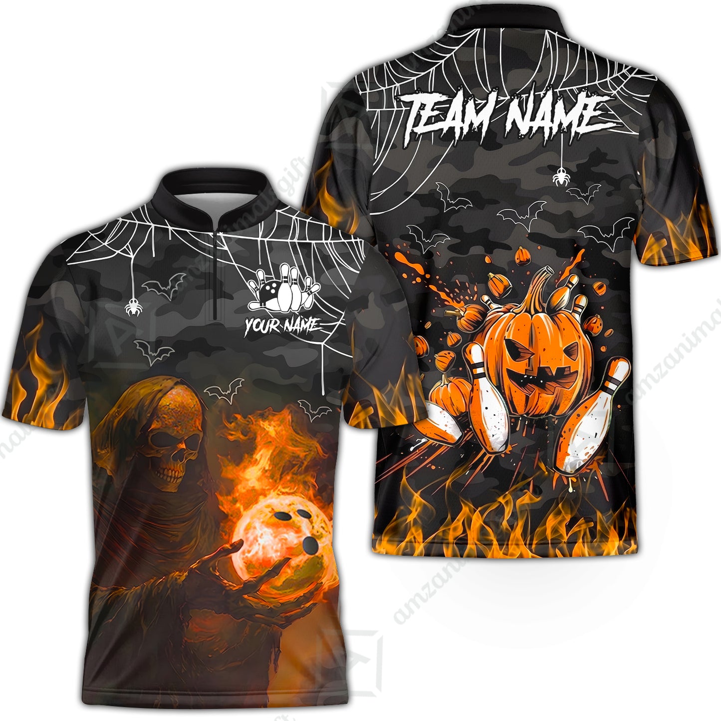 Bowling Jersey||Orange