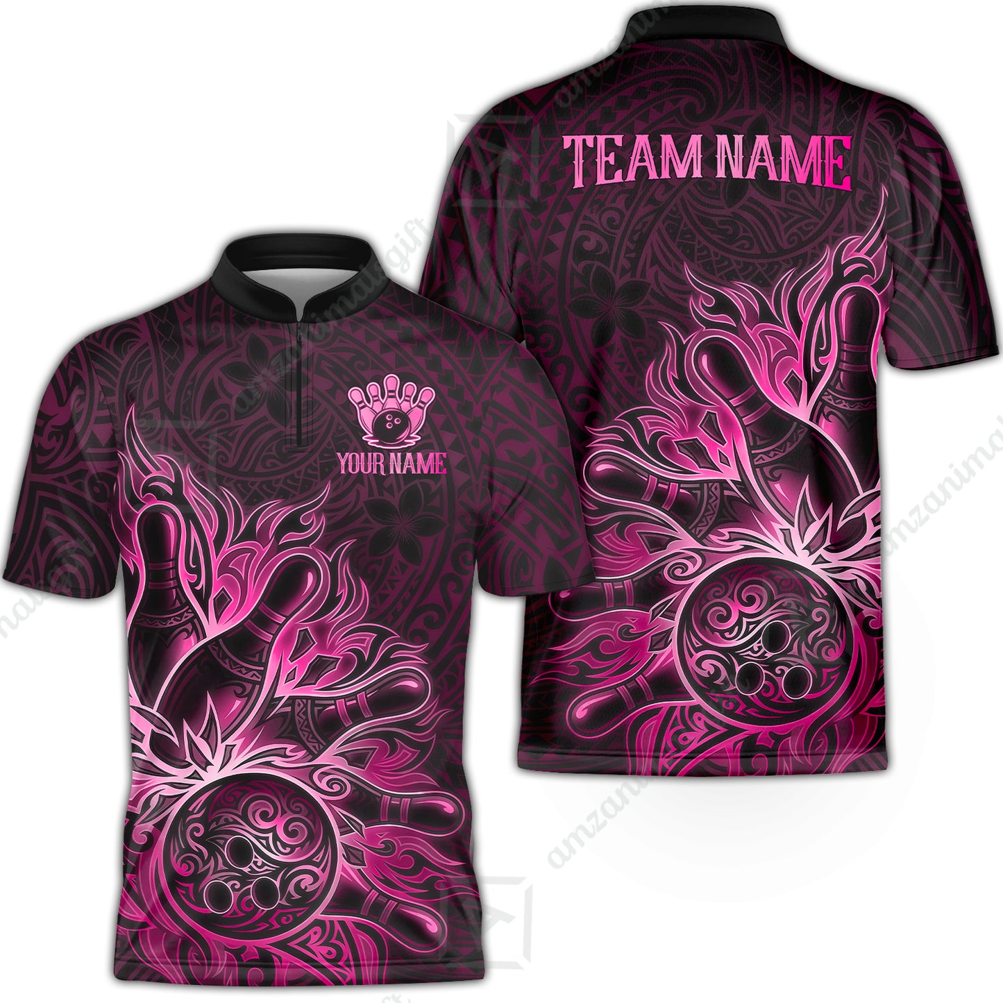 Bowling Jersey||Pink