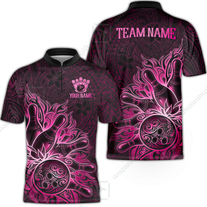 Bowling Jersey||Pink