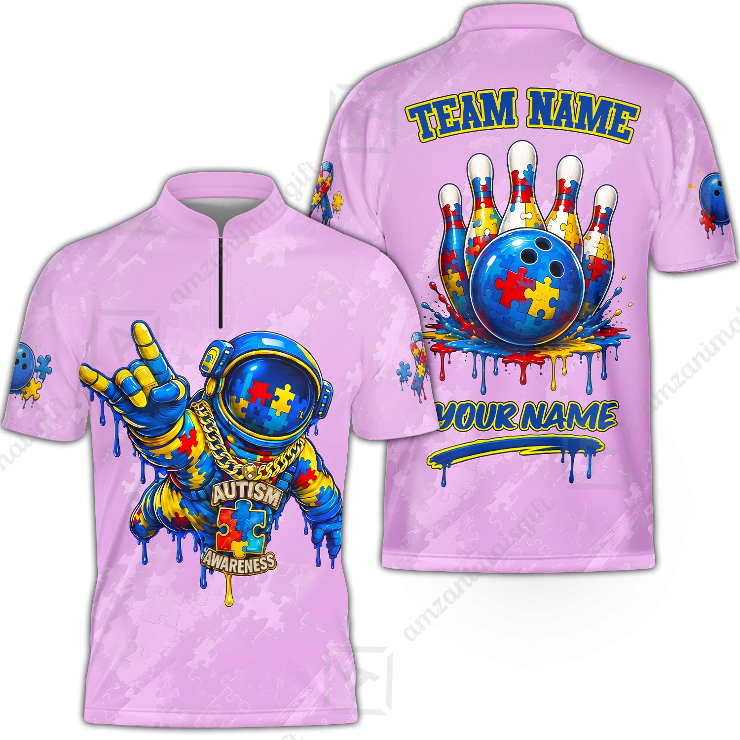 Bowling Jersey||Pink