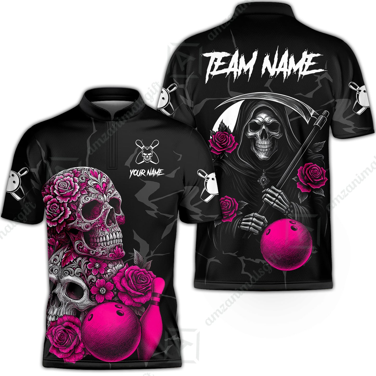 Bowling Jersey||Pink