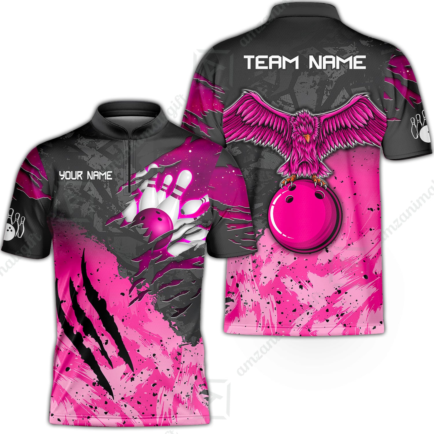 Bowling Jersey||Pink