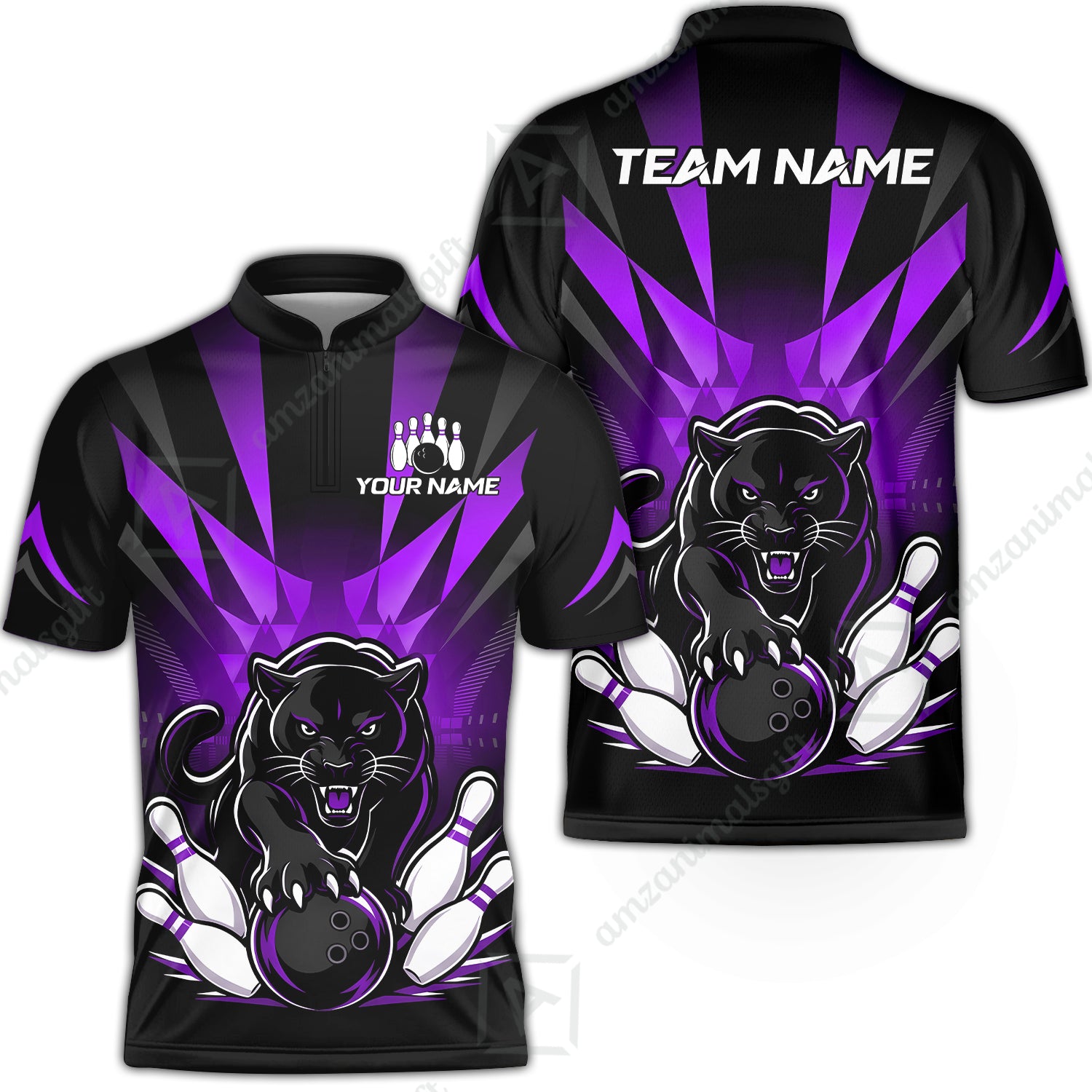 Bowling Jersey||Purple