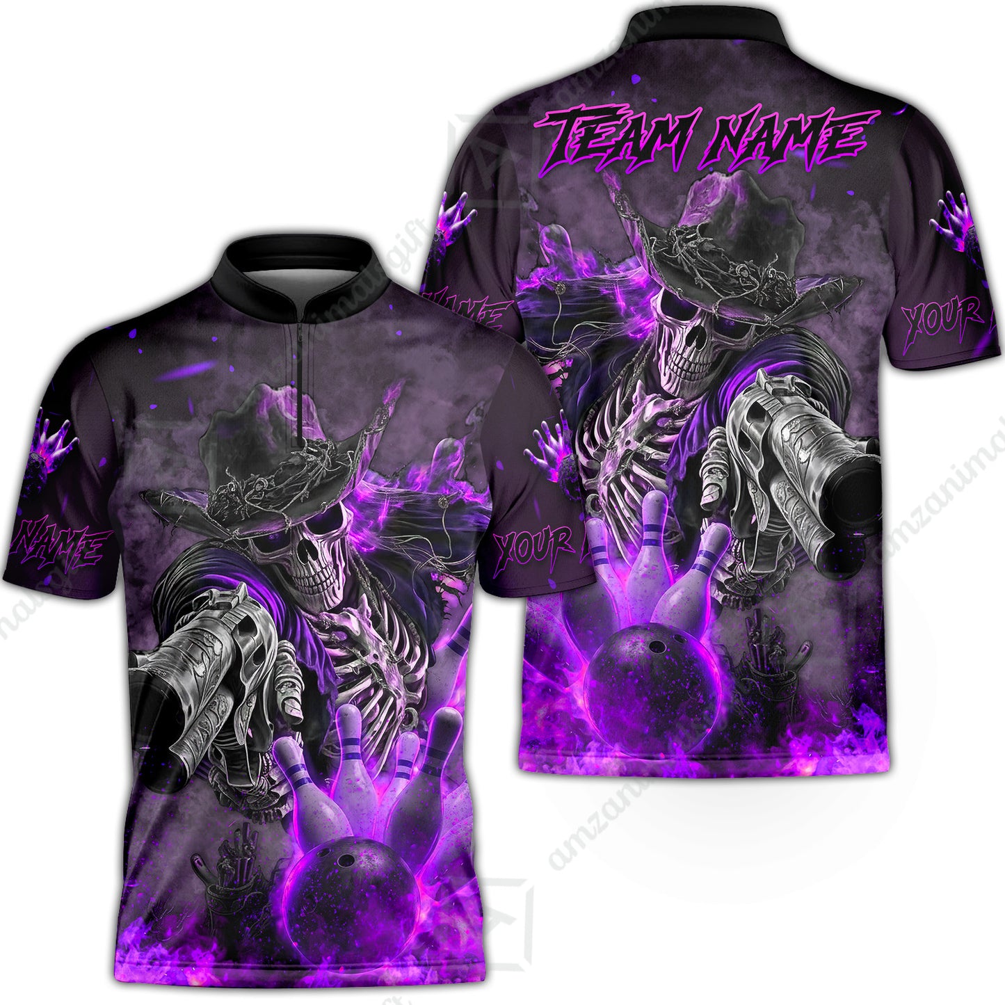 Bowling Jersey||Purple