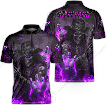Bowling Jersey||Purple