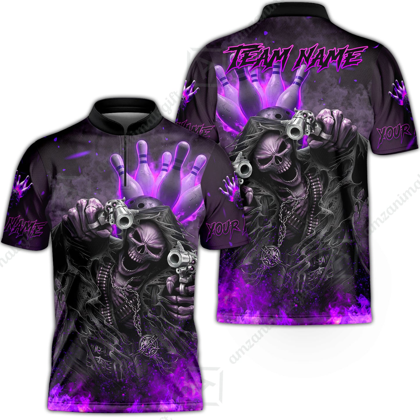 Bowling Jersey||Purple