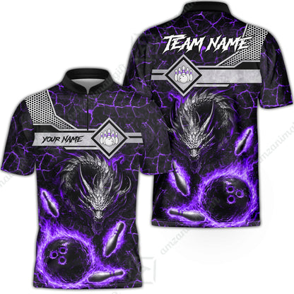 Bowling Jersey||Purple