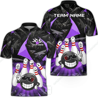 Bowling Jersey||Purple