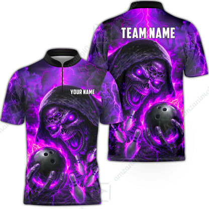 Bowling Jersey||Purple
