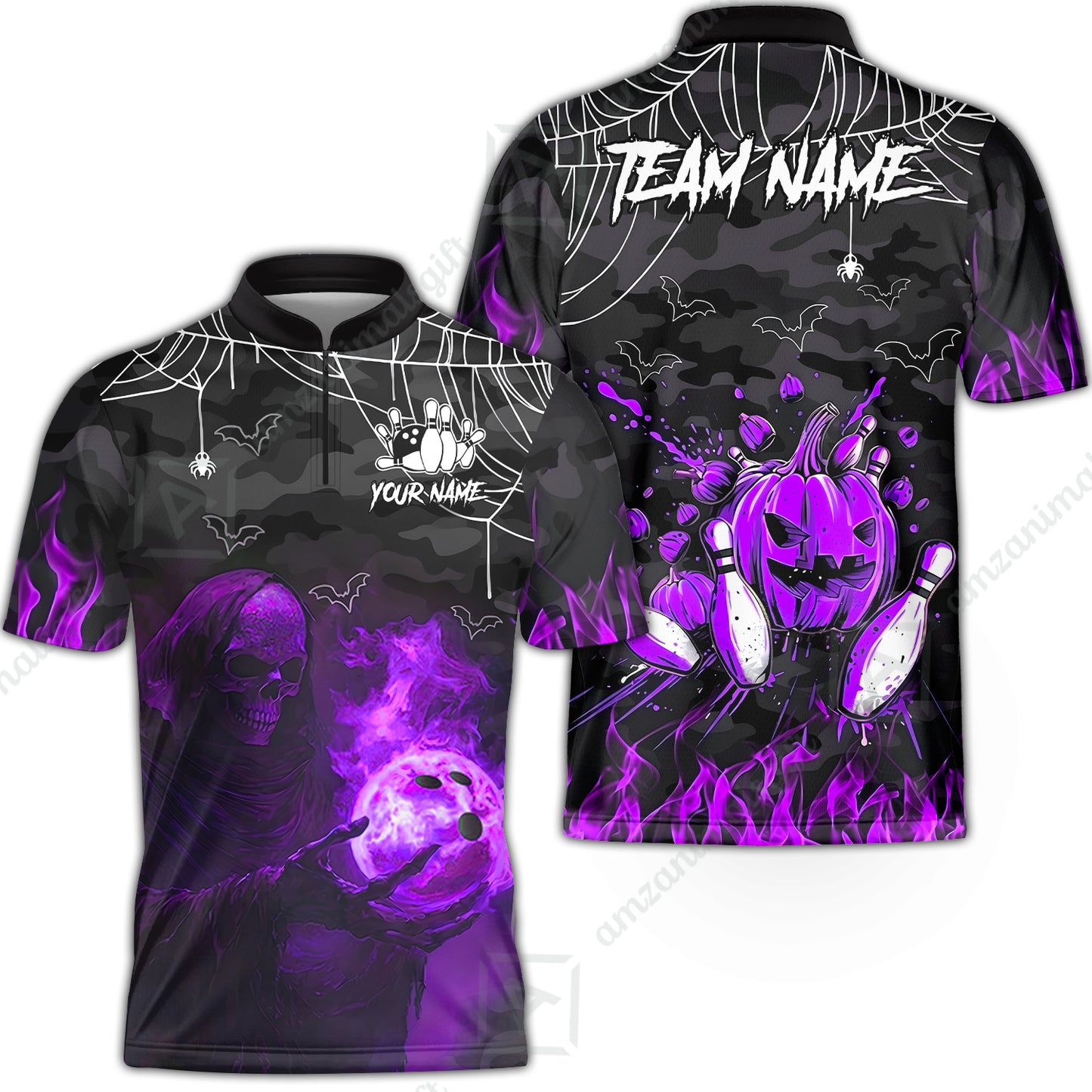 Bowling Jersey||Purple