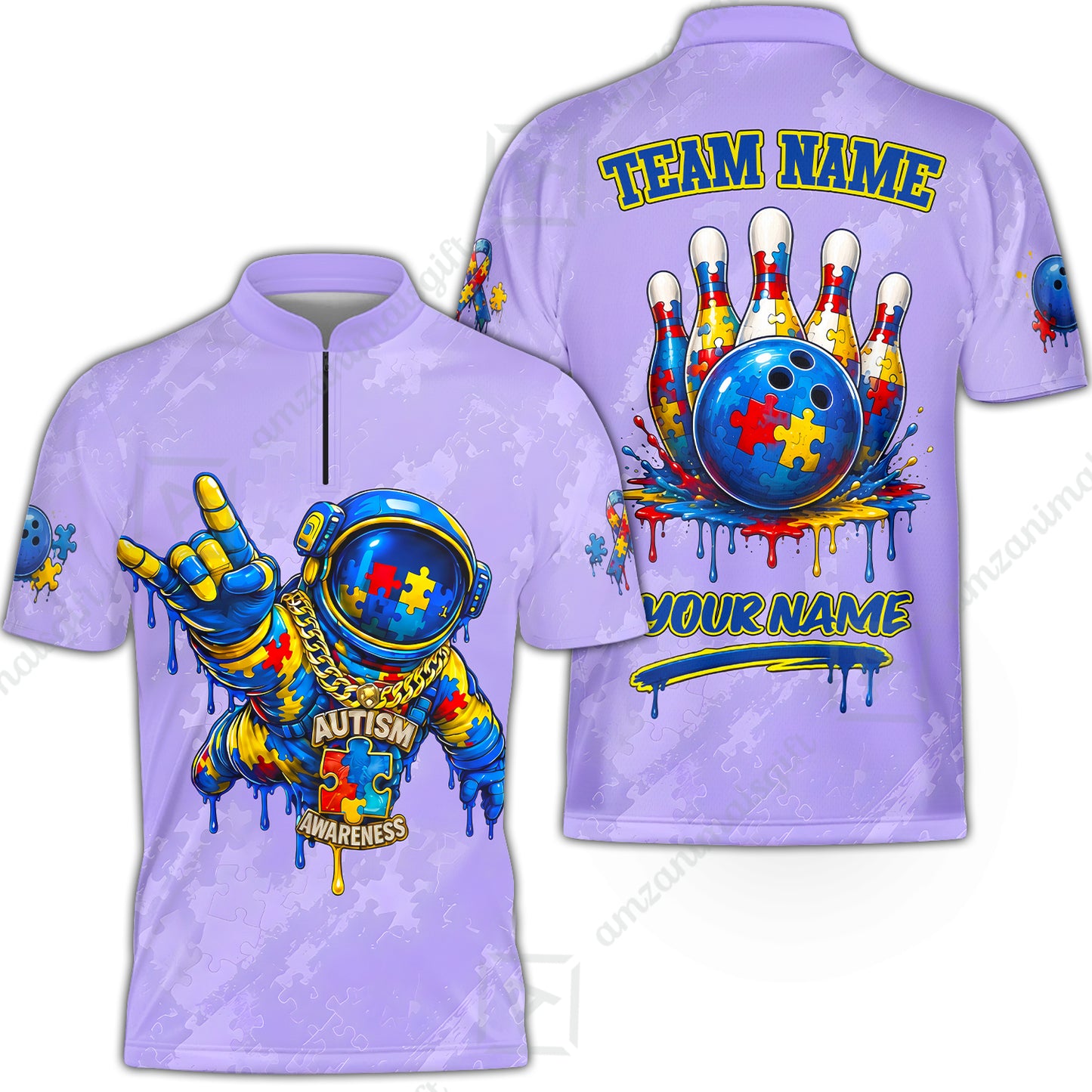 Bowling Jersey||Purple