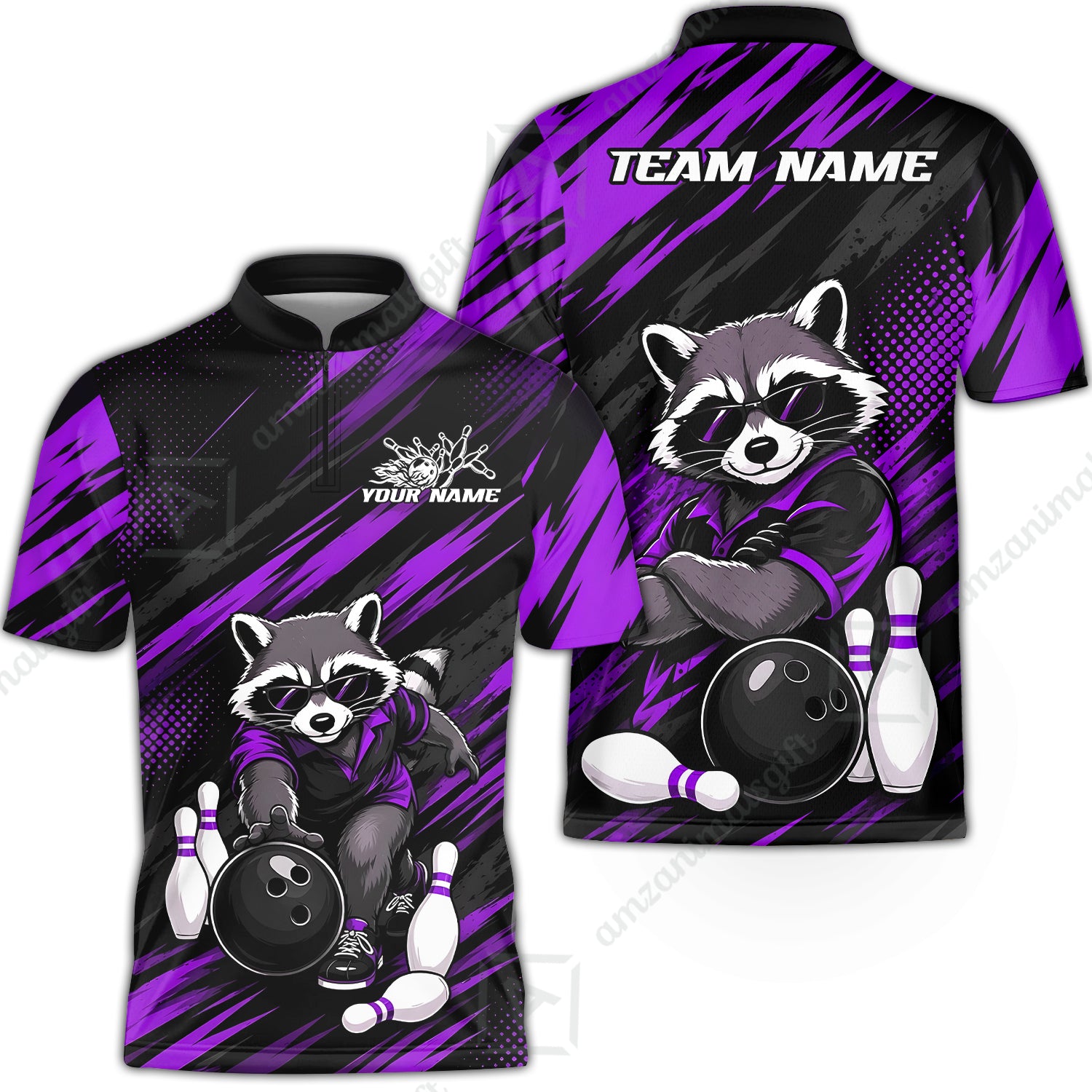 Bowling Jersey||Purple