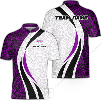 Bowling Jersey||Purple