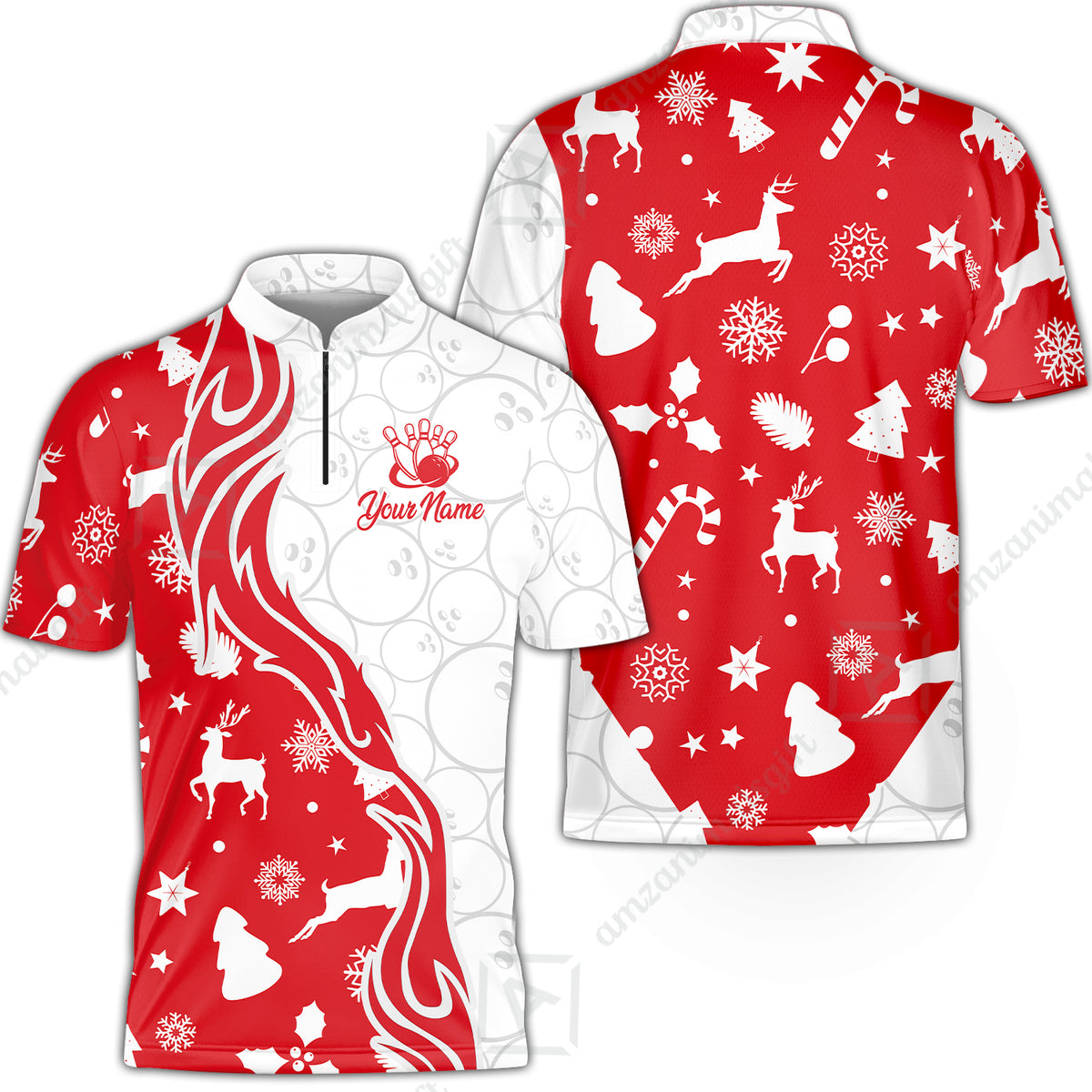 Bowling Jersey||Red
