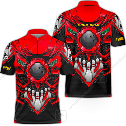 Bowling Jersey||Red
