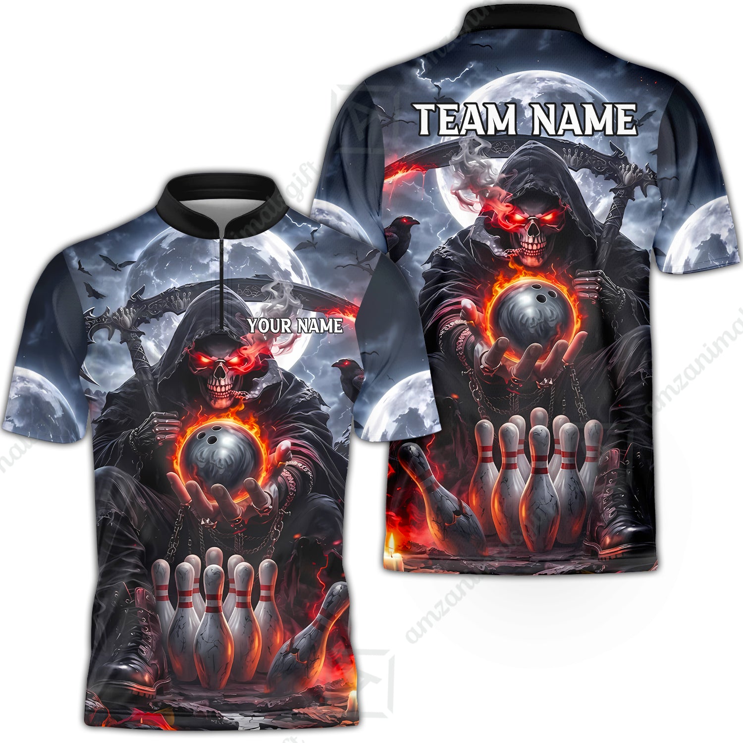 Bowling Jersey||Red