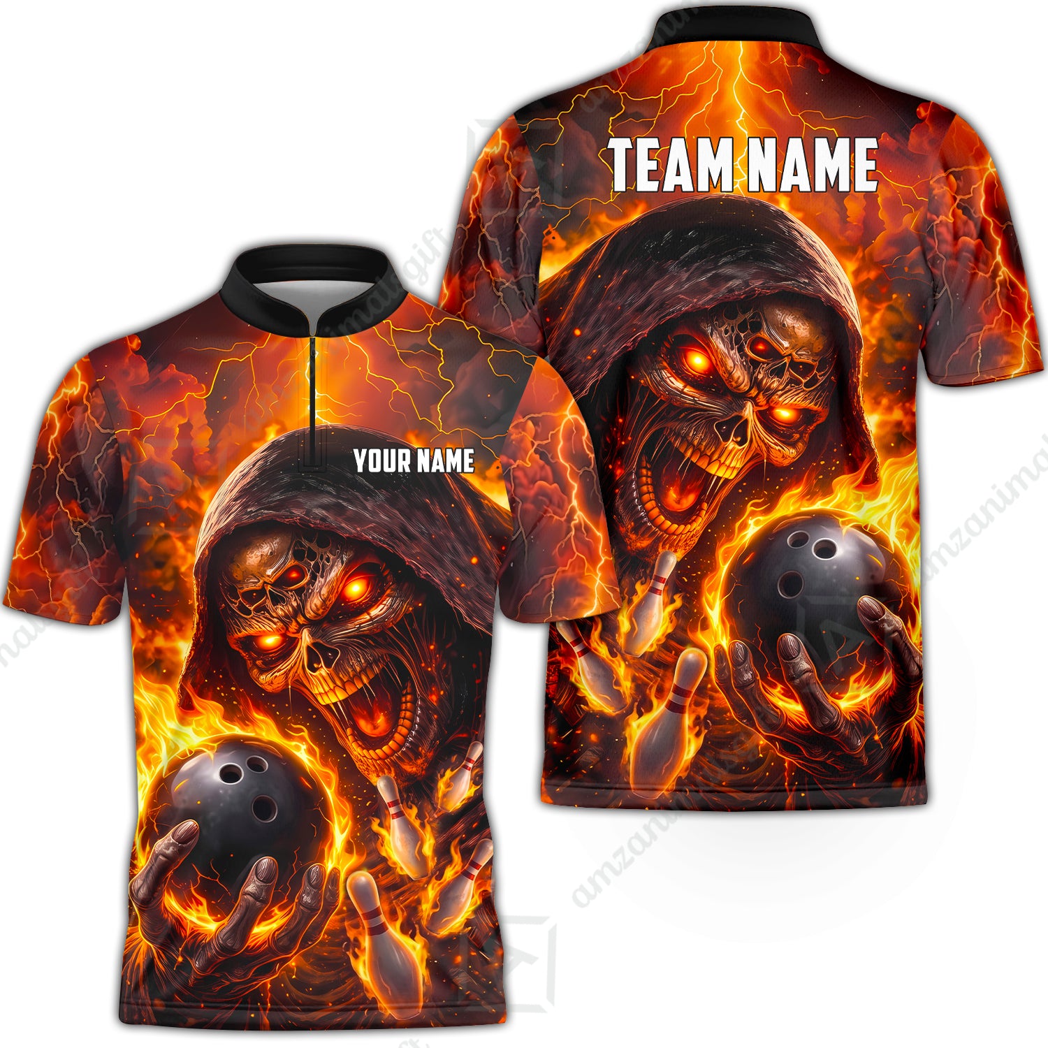 Bowling Jersey||Red