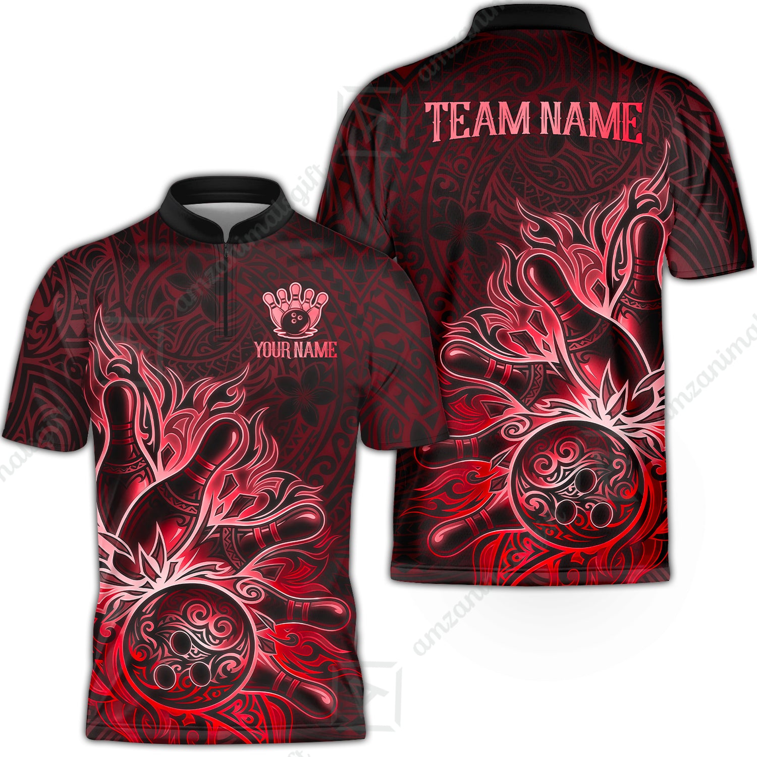 Bowling Jersey||Red