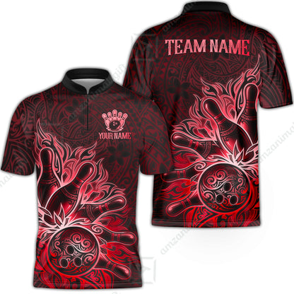 Bowling Jersey||Red