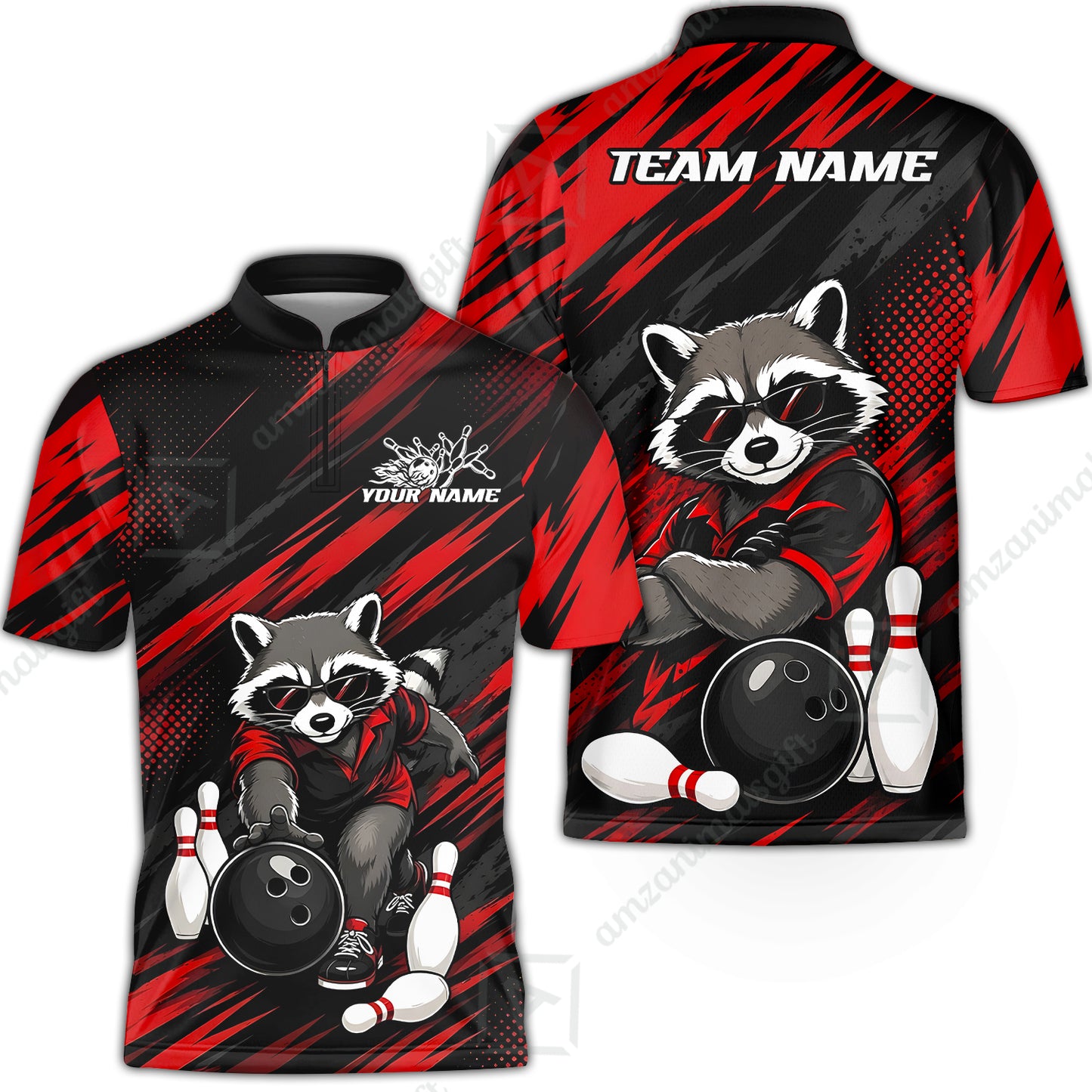 Bowling Jersey||Red