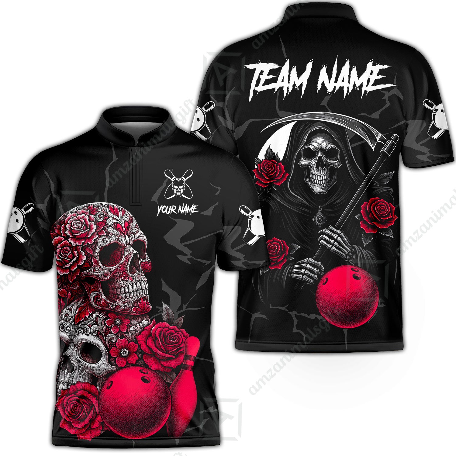 Bowling Jersey||Red