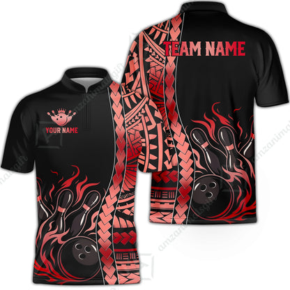 Bowling Jersey||Red