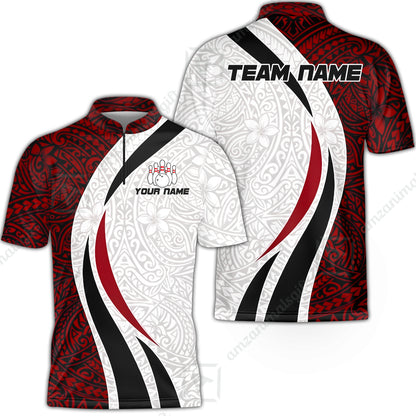 Bowling Jersey||Red