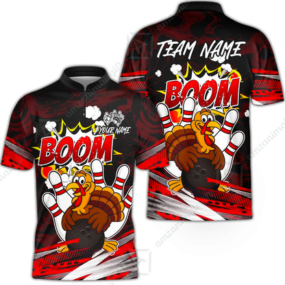 Bowling Jersey||Red