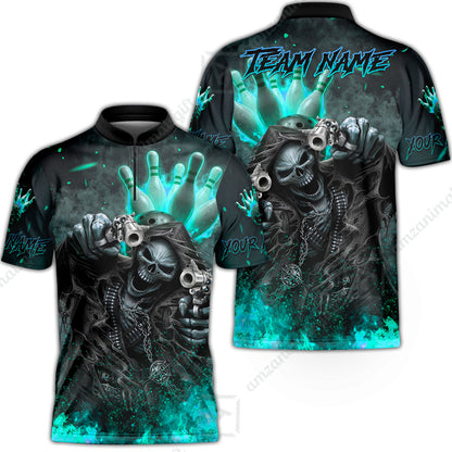 Bowling Jersey||Turquoise