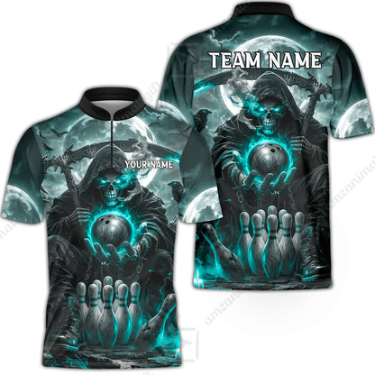 Bowling Jersey||Turquoise