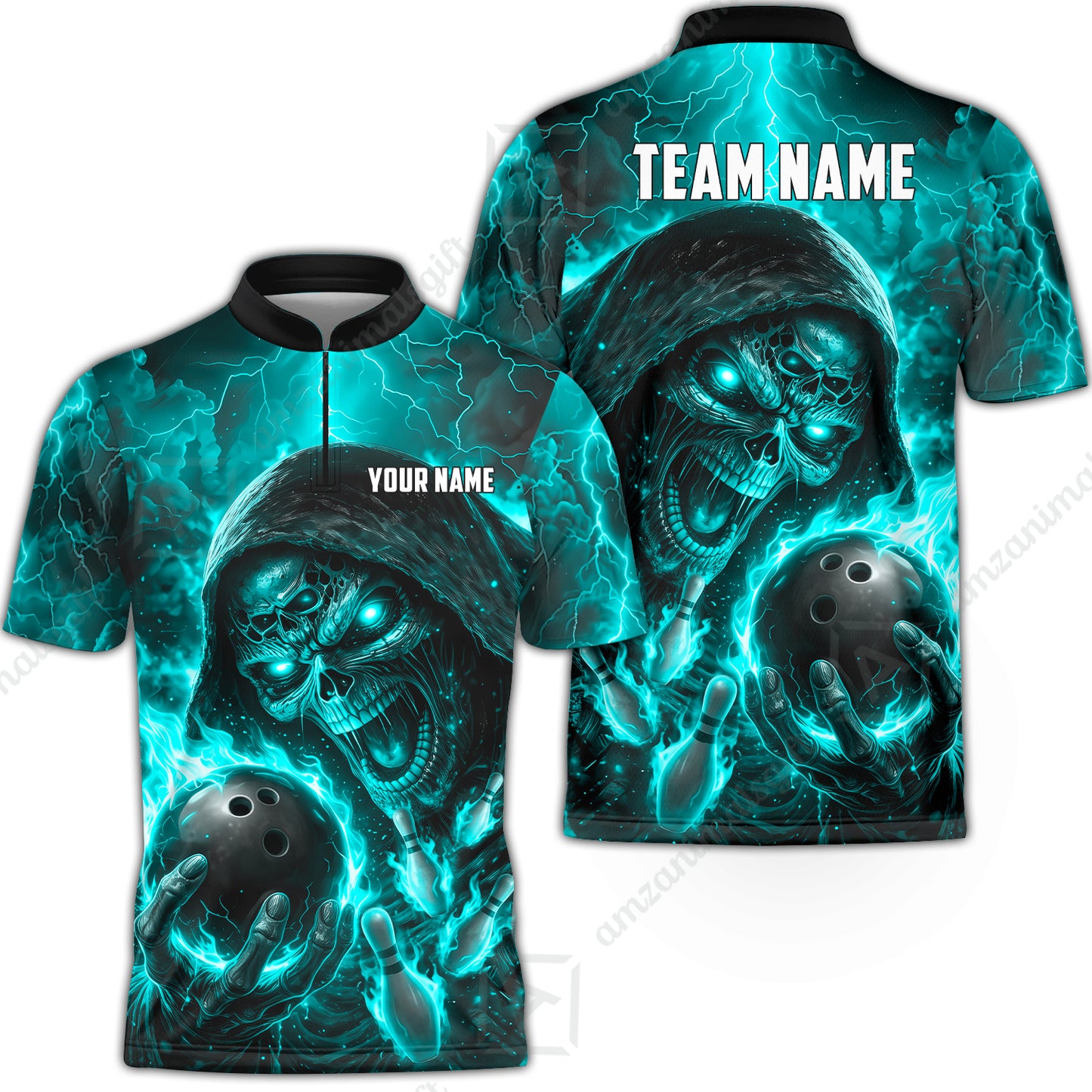 Bowling Jersey||Turquoise