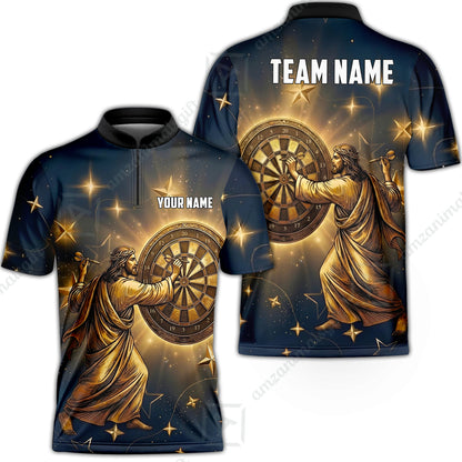 Custom Darts Team Jersey, Personalized God Darts Polo Shirt For Players With Name & Team Name