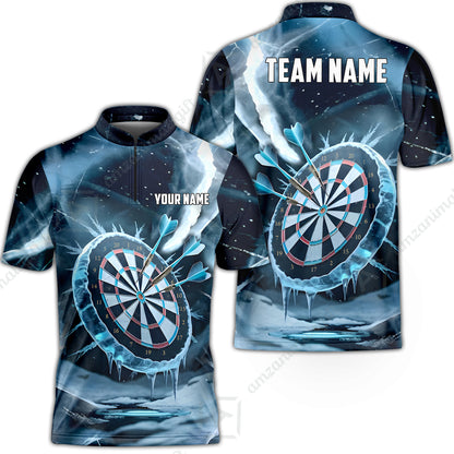 Custom Darts Team Jersey, Personalized Ice Strike Darts Polo Shirt For Players With Name & Team Name